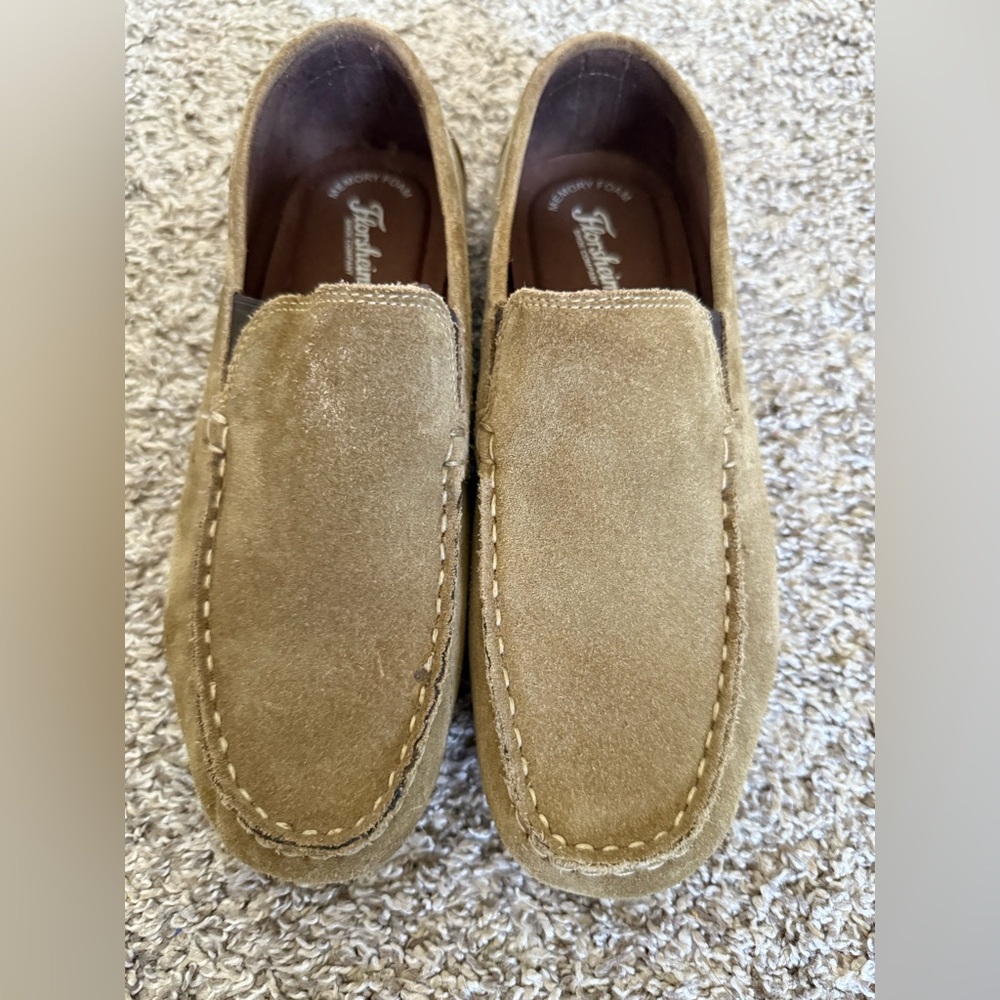 Cream Suede Leather Kids Shoes